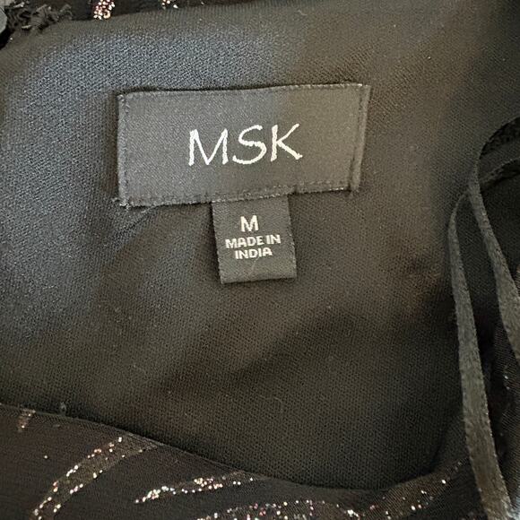 Sparkle Patterned Long Sleeve Dress - Women's Size M - Picture 4 of 6